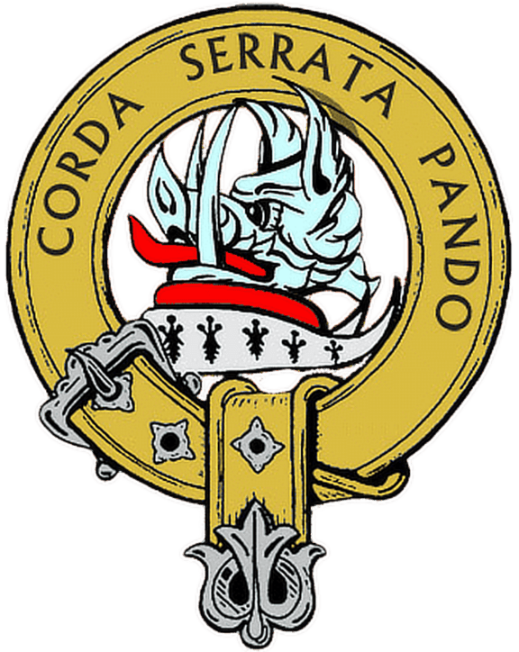 <strong>Lockhart Clan Member Crest Badge</strong> "Corda Serrata Pando" - I open locked hearts